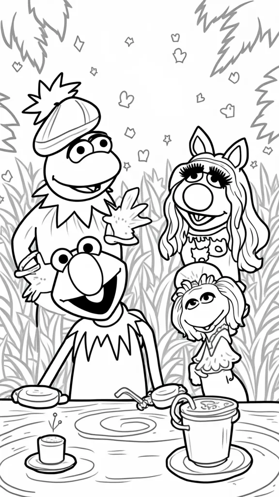 Páginas para colorear de Muppet